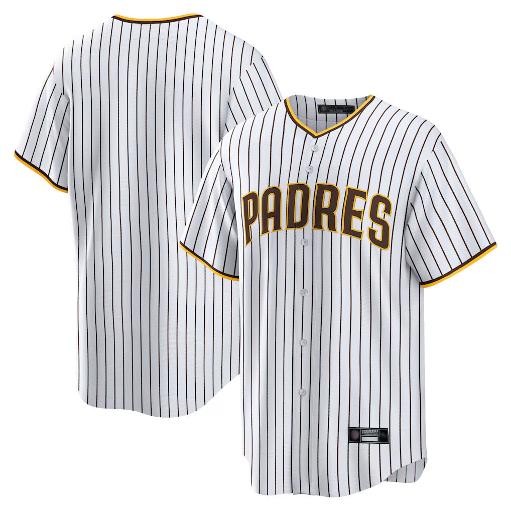 Ndoa S.Diego Padres Blank Player White Home Game Stitched Jerseys
