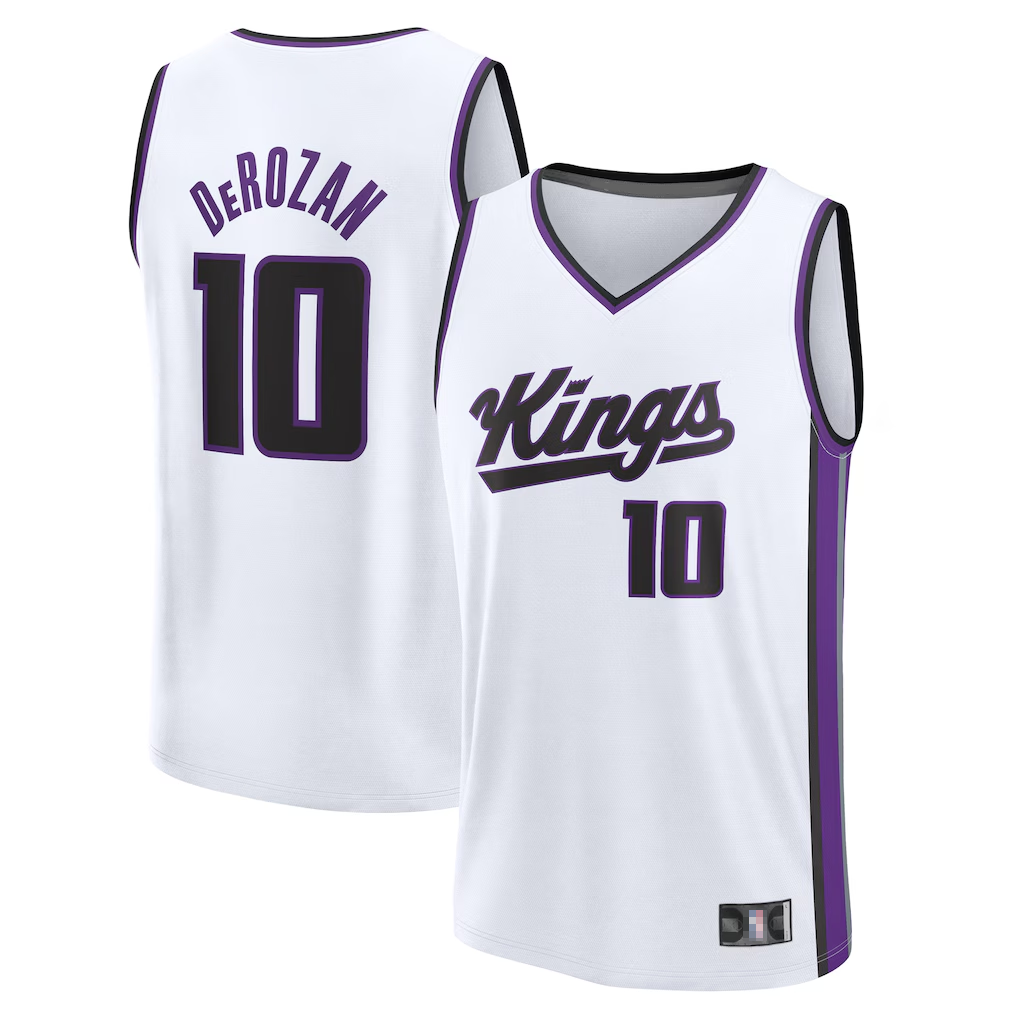 Ndoa S.Kings #10 DeMar DeRozan Fanatics White Fast Break Replica Player Jerseys - Association Edition