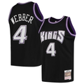 Ndoa S.Kings #4 Chris Webber Mitchell & Ness Black 2000-2001 Hardwood Classics Swingman Jerseys