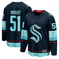 Ndoa S.Kraken #51 Shane Wright Deep Sea Blue Home Breakaway Player Jerseys