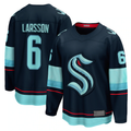 Ndoa S.Kraken #6 Adam Larsson Deep Sea Blue Home Breakaway Player Jerseys