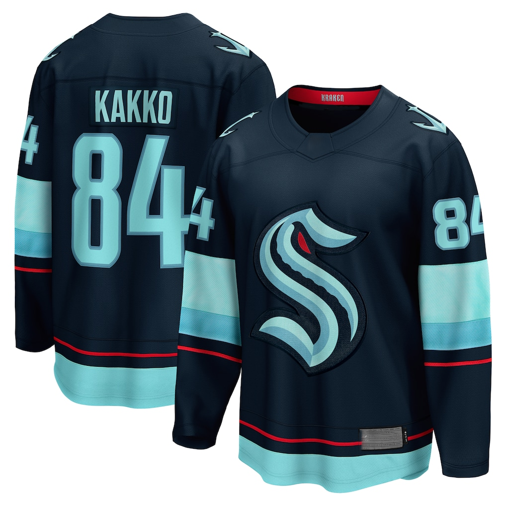 Ndoa S.Kraken #84 Kaapo Kakko Deep Sea Blue Home Breakaway Player Jerseys