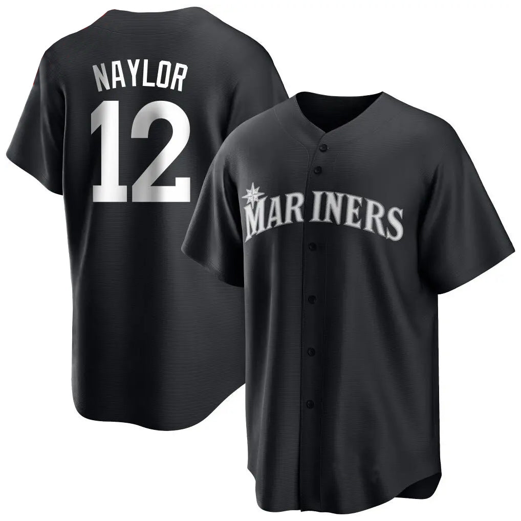 Ndoa S.Mariners #12 Josh Naylor Player Black Home Limited Stitched Jerseys