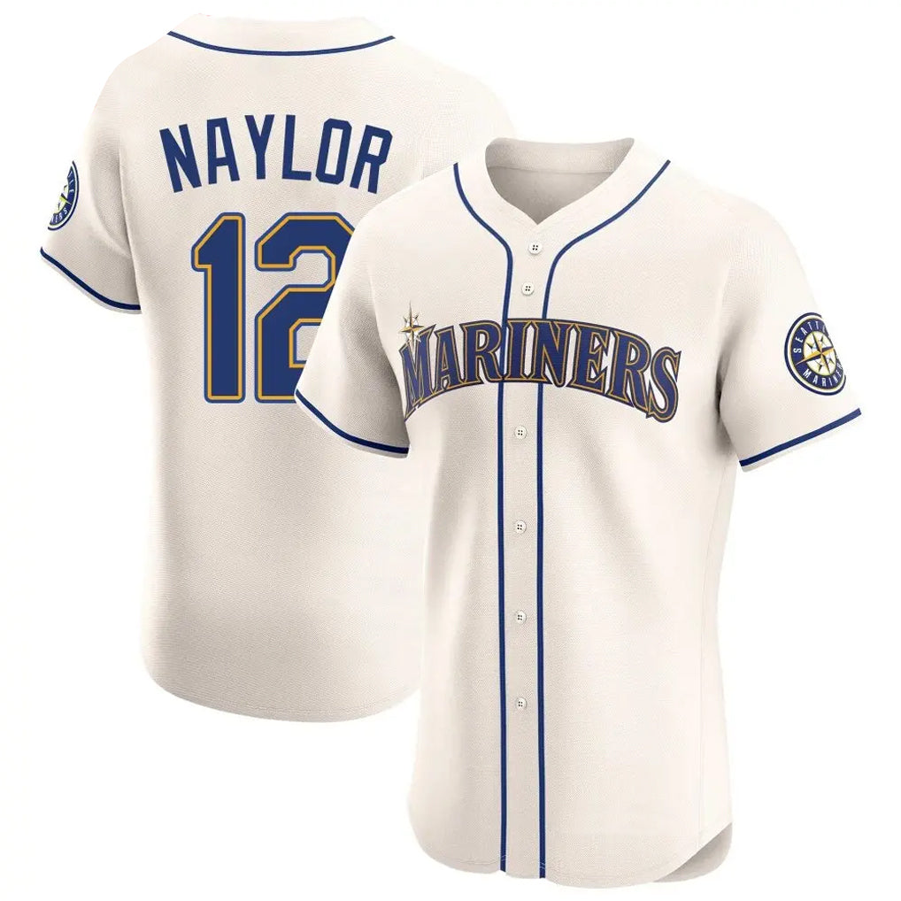 Ndoa S.Mariners #12 Josh Naylor Player Cream Home Limited Elite Stitched Jerseys