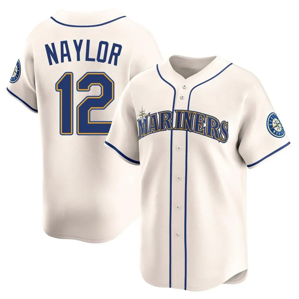 Ndoa S.Mariners #12 Josh Naylor Player Cream Home Limited Stitched Jerseys