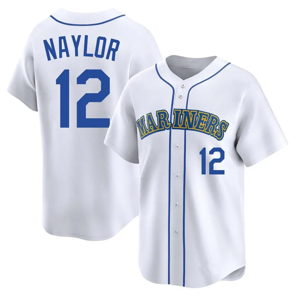 Ndoa S.Mariners #12 Josh Naylor Player White Pitch Fashion Game Stitched Jerseys