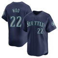 Ndoa S.Mariners #22 Bryan Woo Player Navy Home Limited Stitched Jerseys