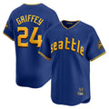 Ndoa S.Mariners #24 Ken Griffey Jr Player Royal City Connect Home Limited Stitched Jerseys