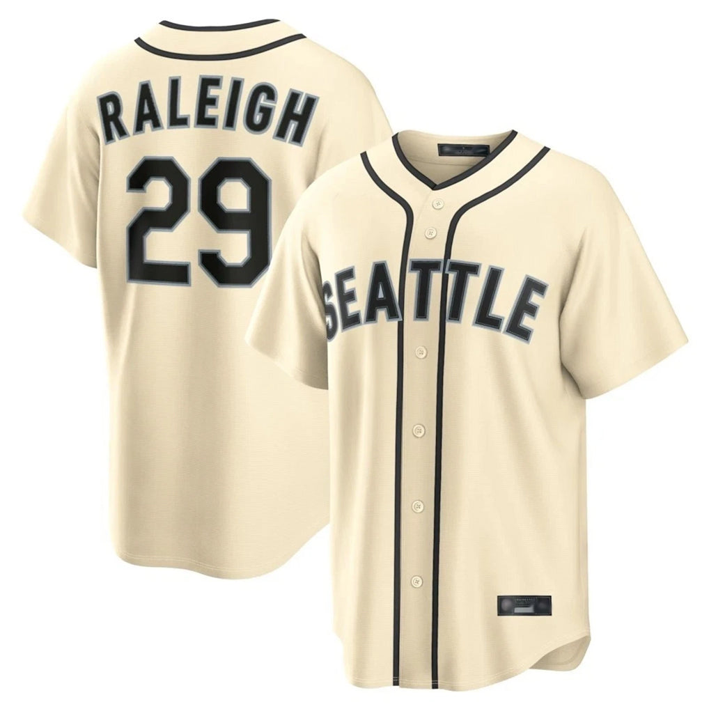 Ndoa S.Mariners #29 Cal Raleigh Player Cream 2026 Home Limited Stitched Jerseys