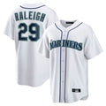 Ndoa S.Mariners #29 Cal Raleigh Player White Home Game Stitched Jerseys