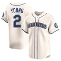 Ndoa S.Mariners #2 Cole Young Player Cream Home Limited Stitched Jerseys