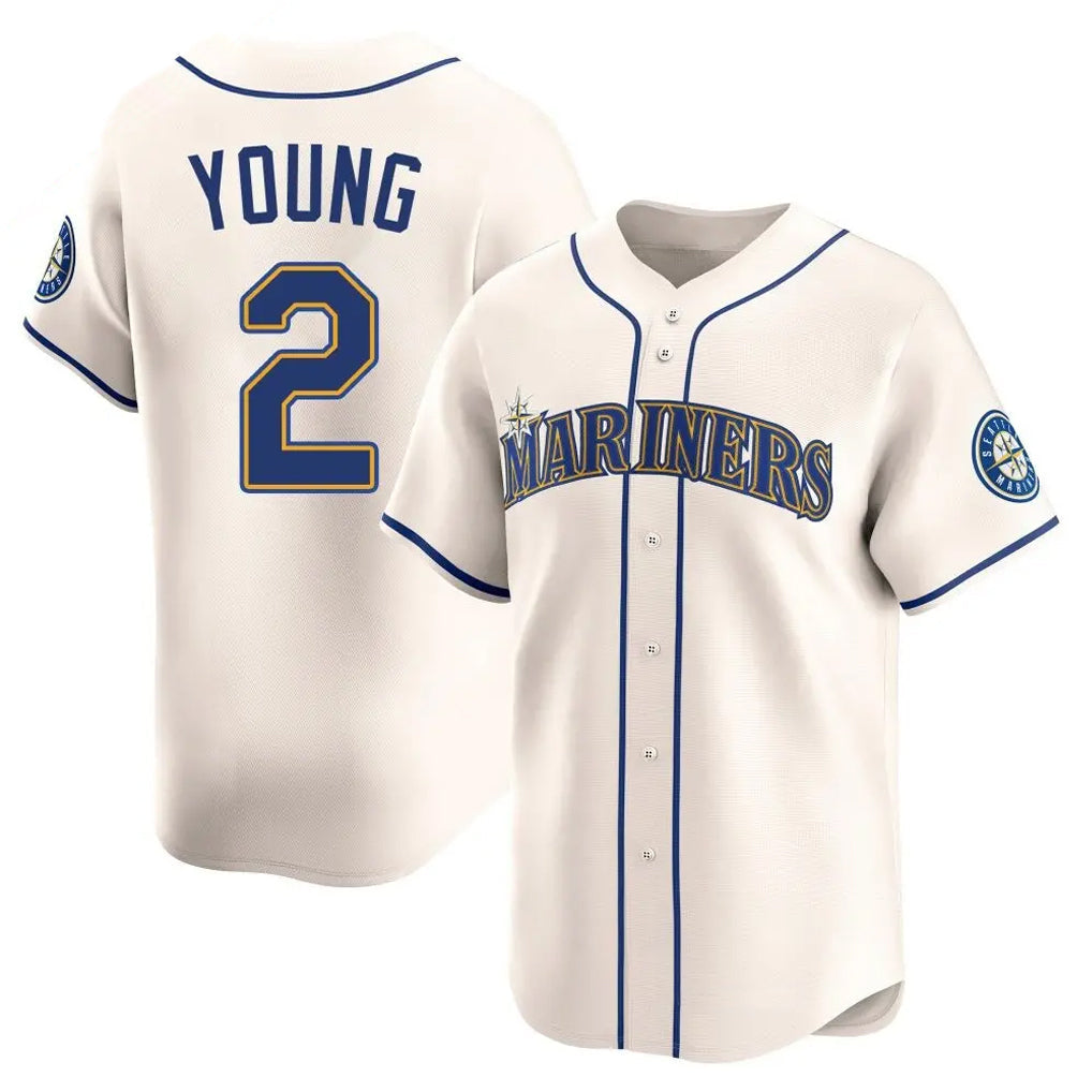 Ndoa S.Mariners #2 Cole Young Player Cream Home Limited Stitched Jerseys