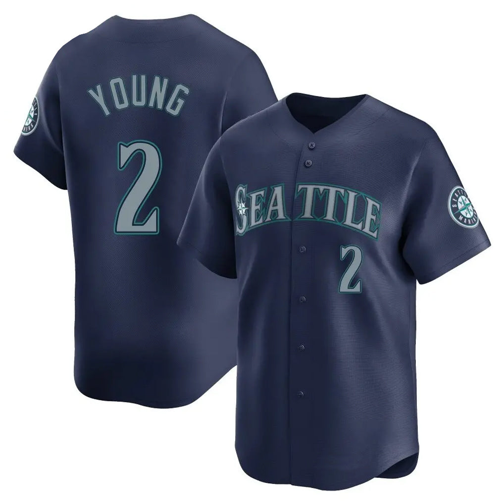 Ndoa S.Mariners #2 Cole Young Player Navy Home Limited Stitched Jerseys