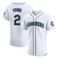Ndoa S.Mariners #2 Cole Young Player White Home Limited Elite Stitched Jerseys