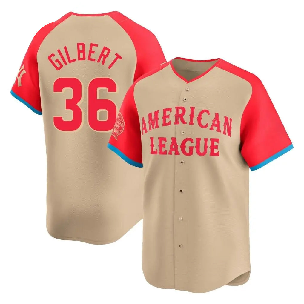 Ndoa S.Mariners #36 Logan Gilbert Player Cream American League All-Star Limited Game Stitched Jerseys