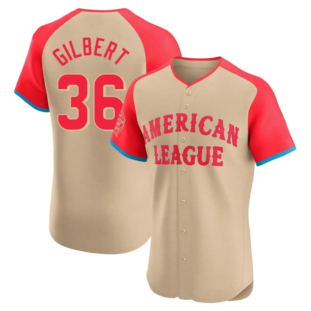 Ndoa S.Mariners #36 Logan Gilbert Player Cream American League All-Star Limited Home Elite Stitched Jerseys
