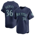Ndoa S.Mariners #36 Logan Gilbert Player Navy Home Limited Stitched Jerseys