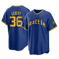 Ndoa S.Mariners #36 Logan Gilbert Player Royal City Connect Home Game Stitched Jerseys
