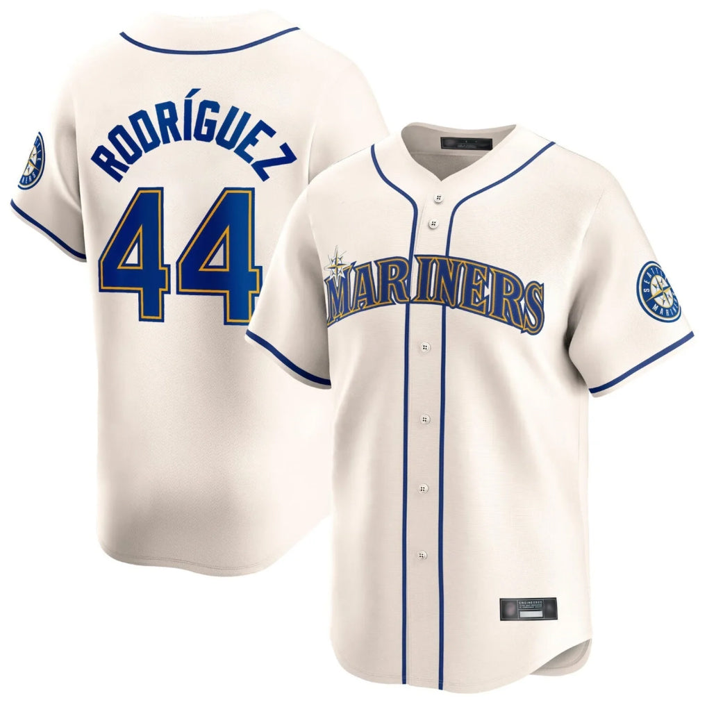 Ndoa S.Mariners #44 Julio Rodriguez Player Cream Home Limited Stitched Jerseys