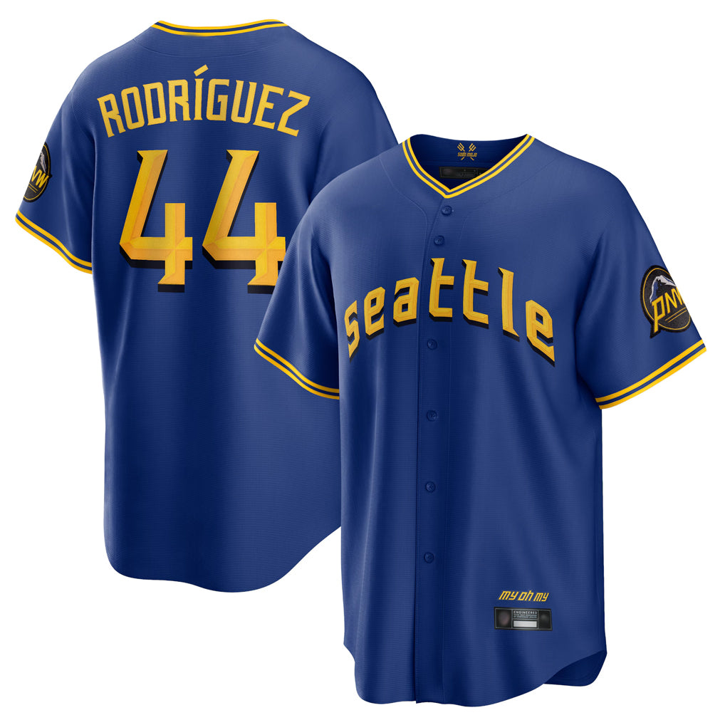 Ndoa S.Mariners #44 Julio Rodriguez Player Royal City Connect Home Game Stitched Jerseys
