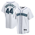 Ndoa S.Mariners #44 Julio Rodriguez Player White Home Game Stitched Jerseys