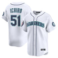 Ndoa S.Mariners #51 Ichiro Suzuki Player White 2025 National Hall of Fame Home Limited Stitched Jerseys