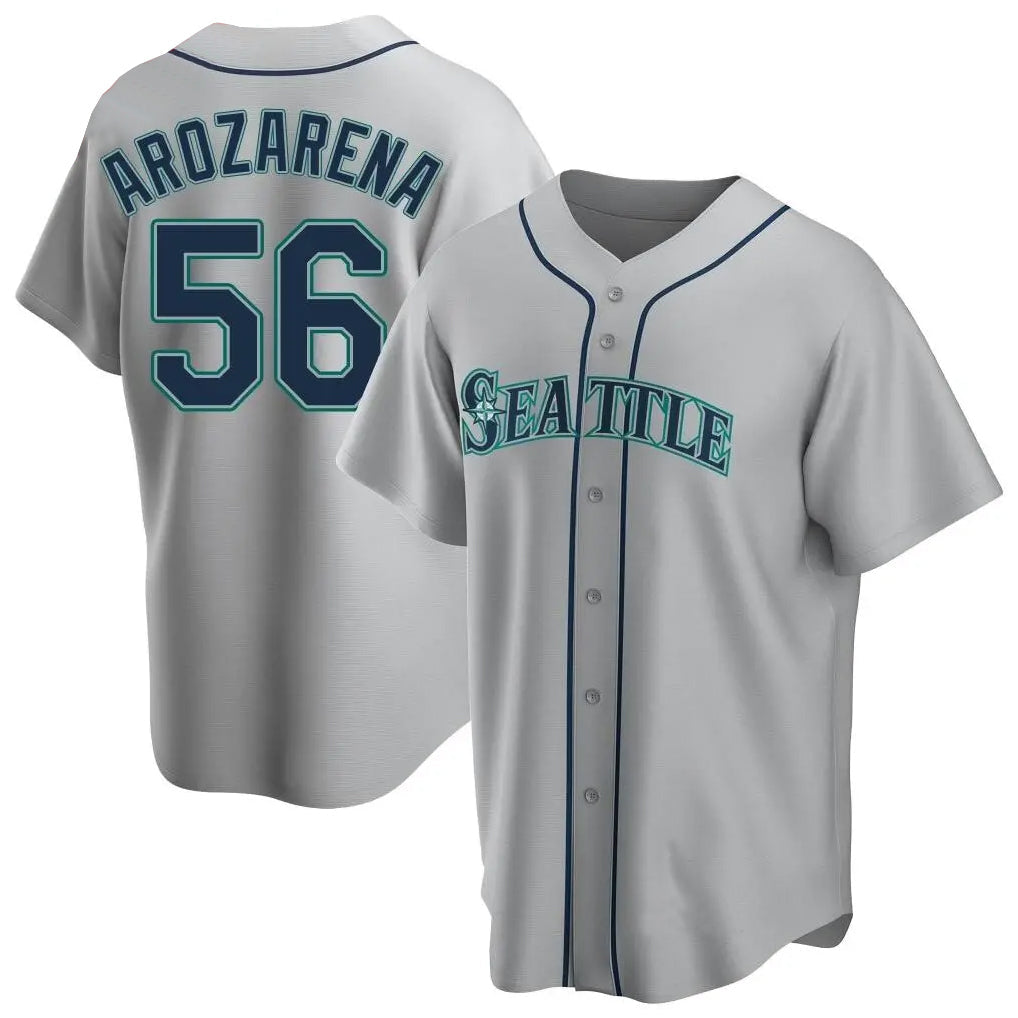 Ndoa S.Mariners #56 Randy Arozarena Player Gray Home Game Stitched Jerseys