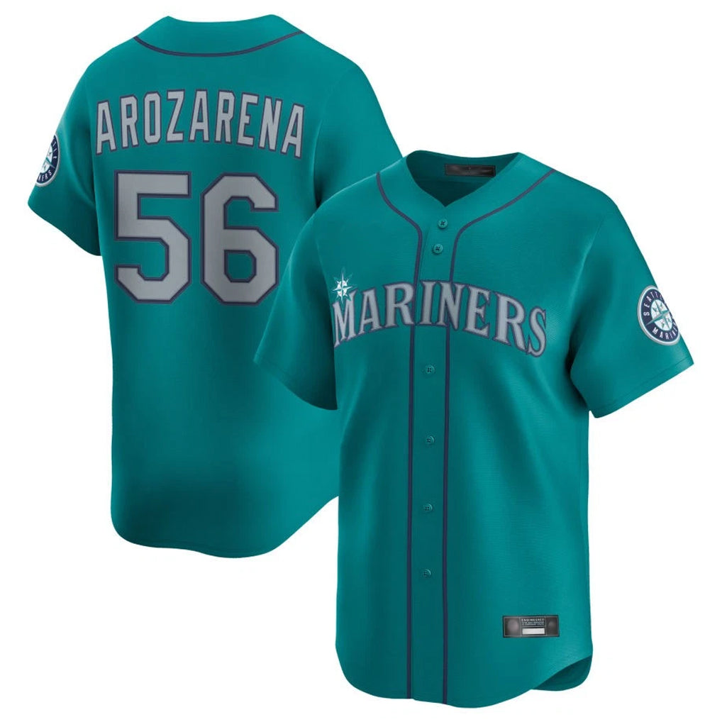 Ndoa S.Mariners #56 Randy Arozarena Player Teal Home Limited Stitched Jerseys