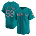 Ndoa S.Mariners #58 Luis Castillo Player Teal Home Limited Stitched Jerseys