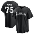 Ndoa S.Mariners #75 Andres Munoz Player Black Home Limited Stitched Jerseys