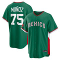 Ndoa S.Mariners #75 Andres Munoz Player Green 2026 World Classic Road Home Limited Stitched Jerseys