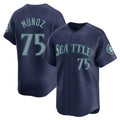 Ndoa S.Mariners #75 Andres Munoz Player Navy Home Limited Stitched Jerseys