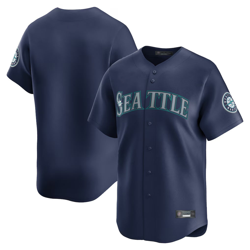 Ndoa S.Mariners Blank Player Navy Home Limited Stitched Jerseys