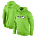 Ndoa S.Seahawks Green LOGO Pullover Hoodies Game Blank Player Stitched Jerseys