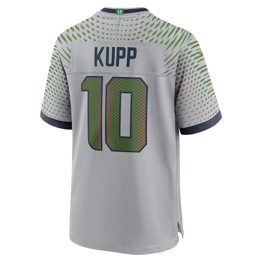 Ndoa S.Seahawks #10 Cooper Kupp Player Gray Rivalries Collection Game Stitched Jerseys