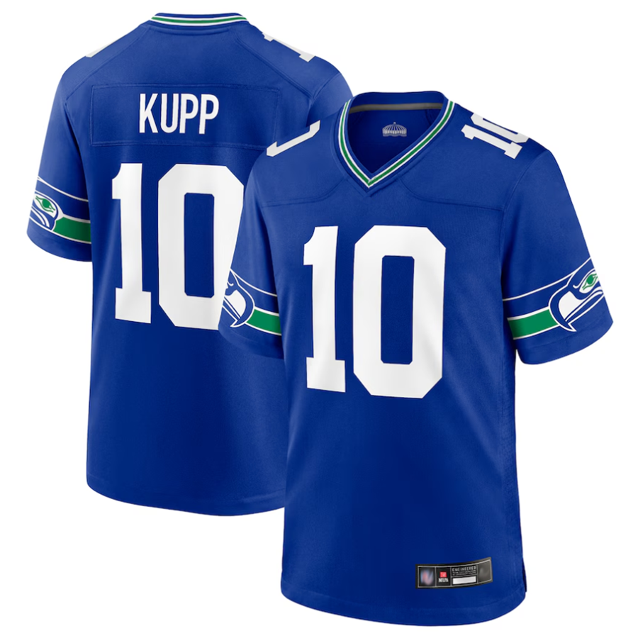 Ndoa S.Seahawks #10 Cooper Kupp Player Royal Game Stitched Jerseys
