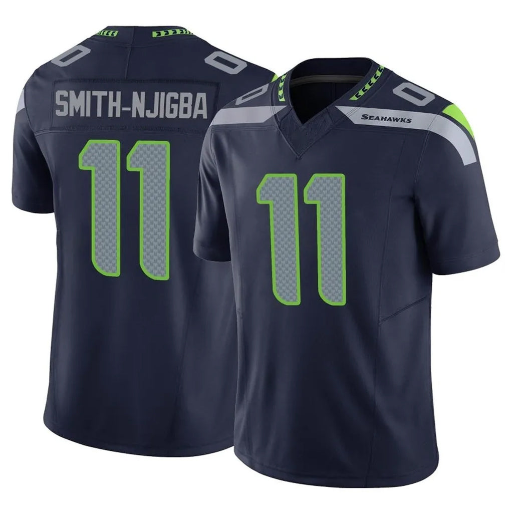 Ndoa S.Seahawks #11 Jaxon Smith-Njigba Player Navy Limited Vapor F.U.S.E. Home Game Stitched Jerseys