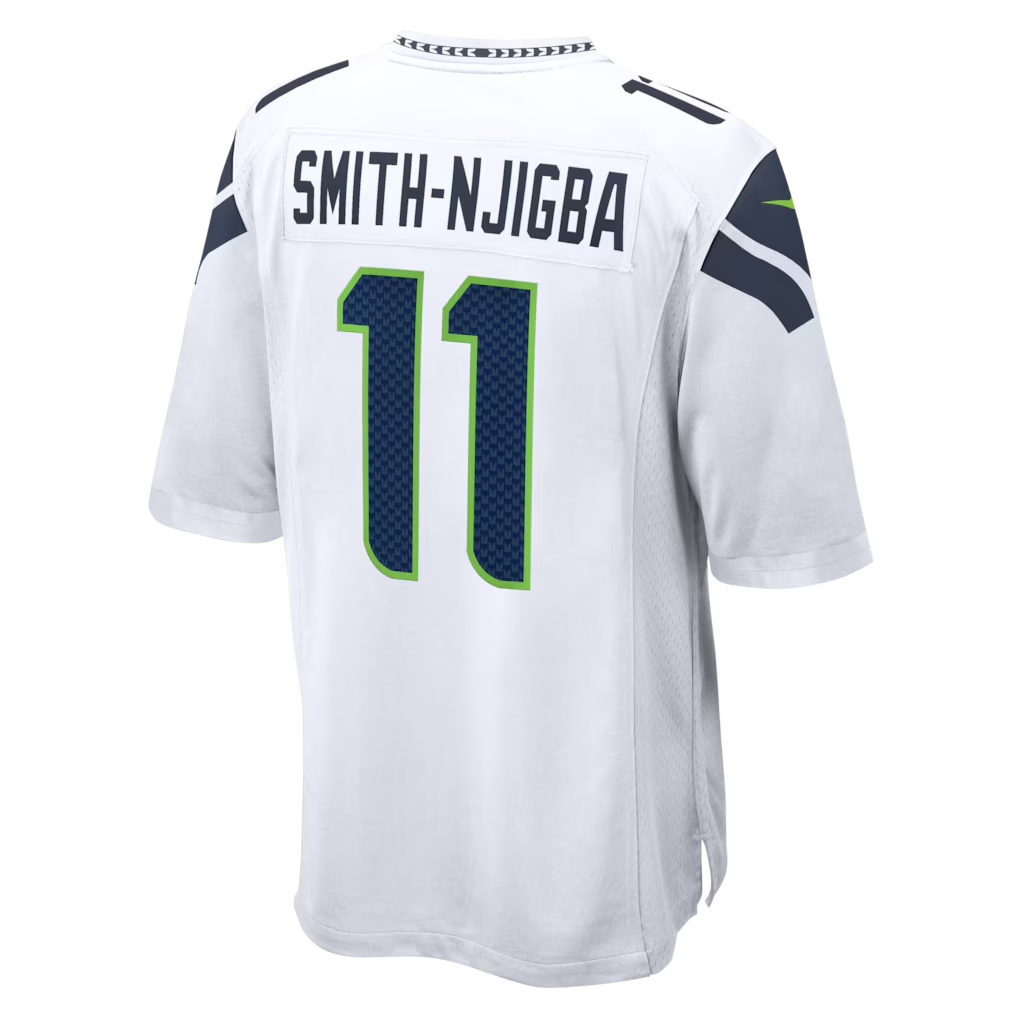 Ndoa S.Seahawks #11 Jaxon Smith-Njigba White Game Stitched Jerseys
