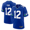 Ndoa S.Seahawks #12 12s Royal Throwback Player Game Jersey Stitched American Stitched Jerseys