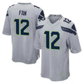 Ndoa S.Seahawks #12 12th Fan Player Gray Home Game Stitched Jerseys