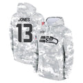 Ndoa S.Seahawks #13 Ernest Jones IV Player Arctic Camo Limited Salute to Service Pullover Hoodies Game Stitched Jerseys