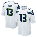 Ndoa S.Seahawks #13 Ernest Jones IV Player White Home Game Stitched Jerseys