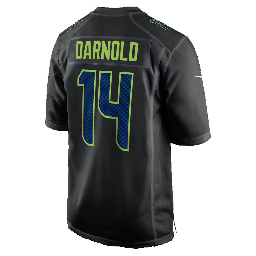 Ndoa S.Seahawks #14 Sam Darnold Black Fashion Game Stitched Jerseys