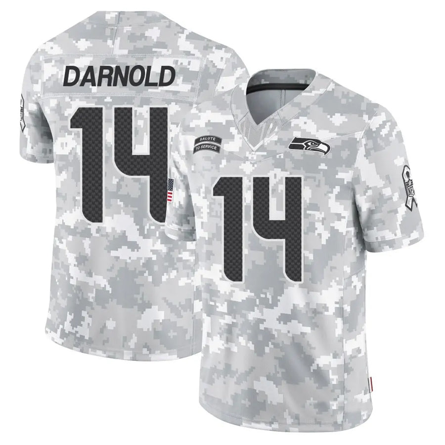 Ndoa S.Seahawks #14 Sam Darnold Player Arctic Camo Salute to Service Limited Football Jerseys