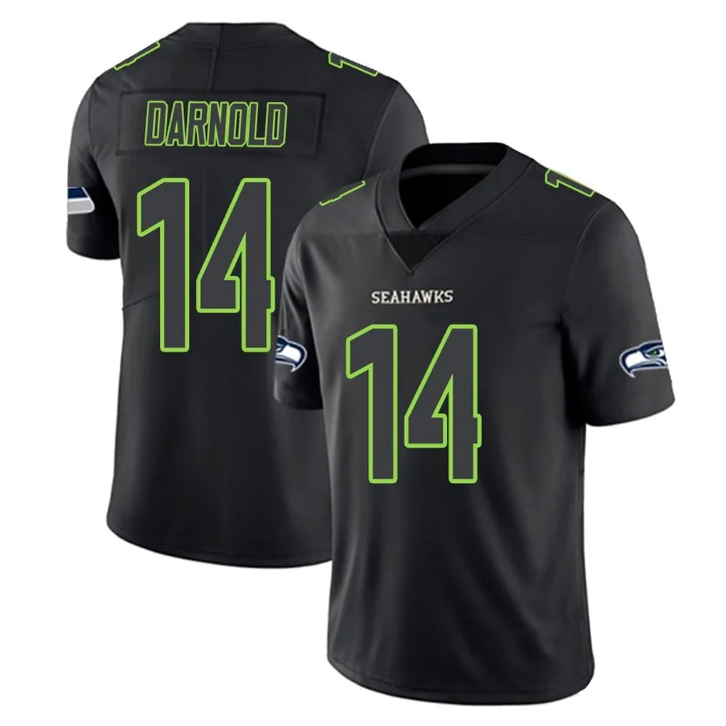 Ndoa S.Seahawks #14 Sam Darnold Player Black Impact Limited Home Game Stitched Jerseys