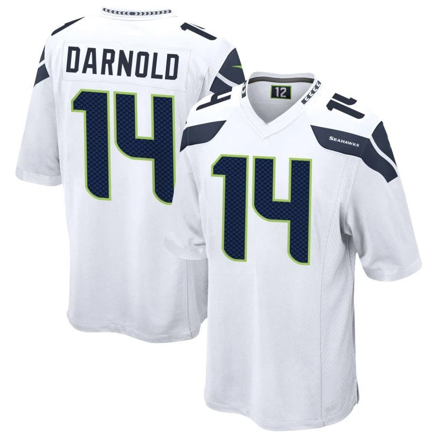 Ndoa S.Seahawks #14 Sam Darnold Player White Home Game Football Jerseys
