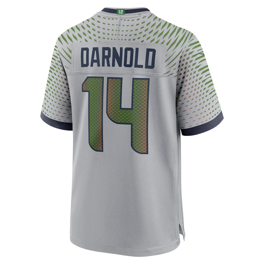 Ndoa S.Seahawks #14 Sam Darnold Player Wolf Gray Rivalries Collection Game Football Jerseys