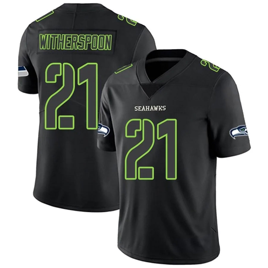 Ndoa S.Seahawks #21 Devon Witherspoon Player Black Impact Limited Stitched Jerseys