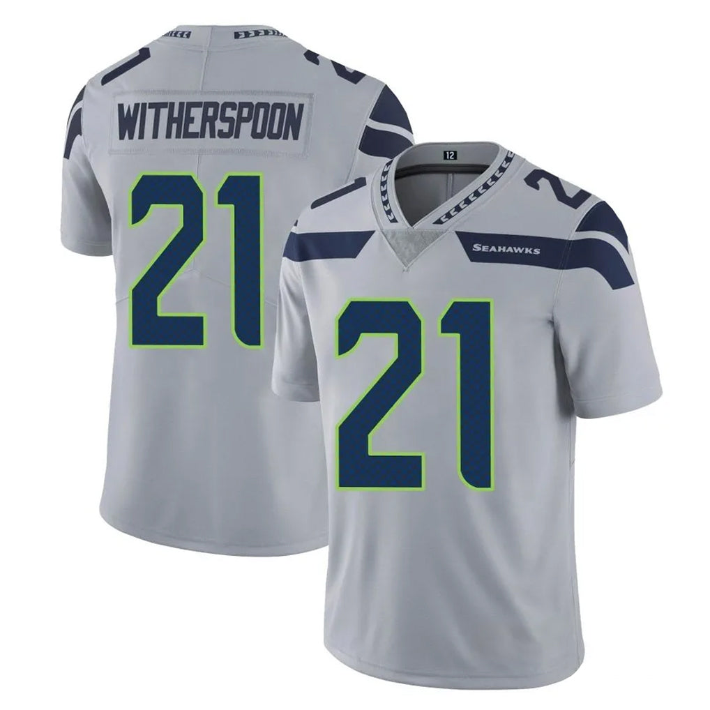 Ndoa S.Seahawks #21 Devon Witherspoon Player Gray Limited Vapor Untouchable Home Game Stitched Jerseys
