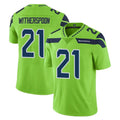 Ndoa S.Seahawks #21 Devon Witherspoon Player Green Limited Color Rush Home Game Stitched Jerseys